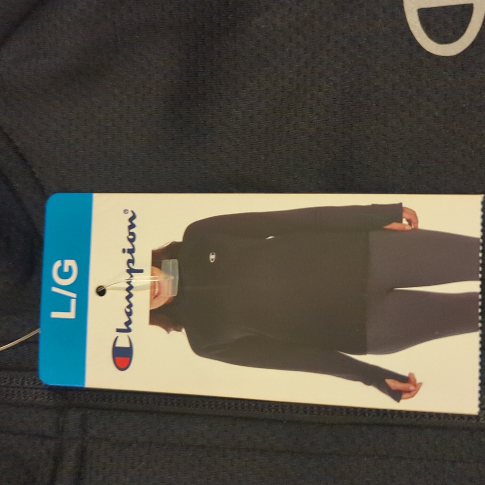 L: Champion 1/4 Zip Pullover Active Wear Jacket